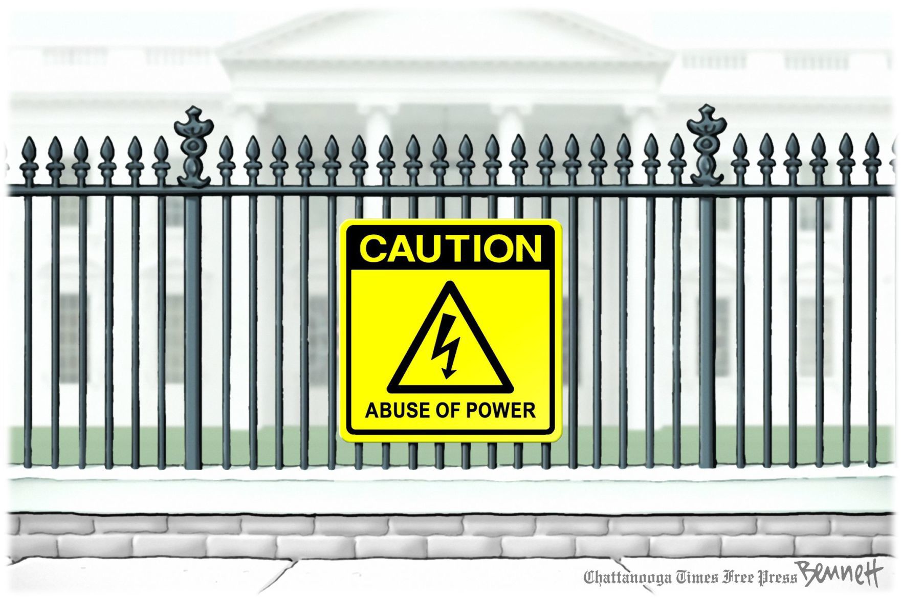 Bennett editorial cartoon